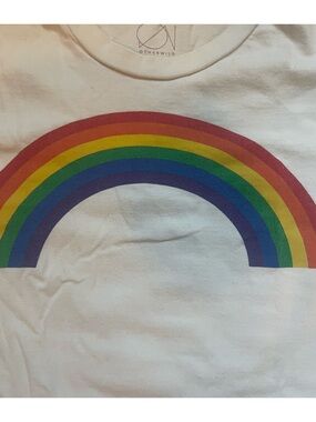 Otherwild Cream Logo Tee rainbow